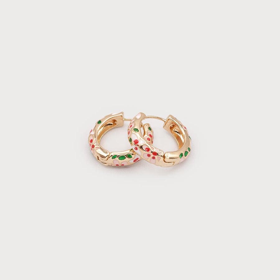 BOUCLES D'OREILLES JARDIN FLORAL 2687-GLD