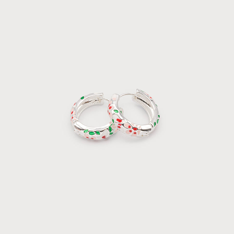 BOUCLES D'OREILLES JARDIN FLORAL 2687-SLV