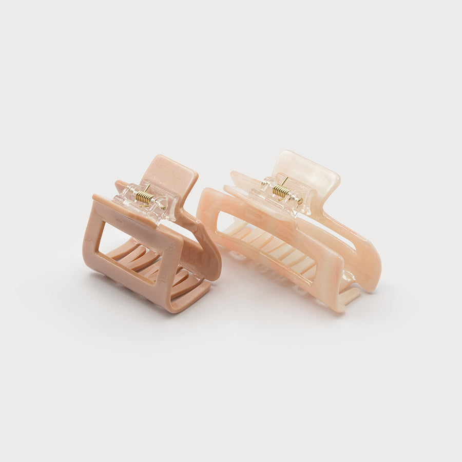 TWO SIZE CLIPS - PATTERN & SOLID COLOR 5019-DUS