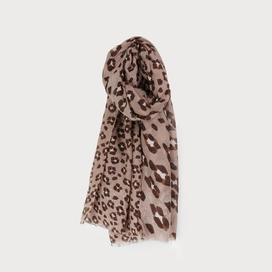 stylish & colorful leopard print light scarf 6168-BGE