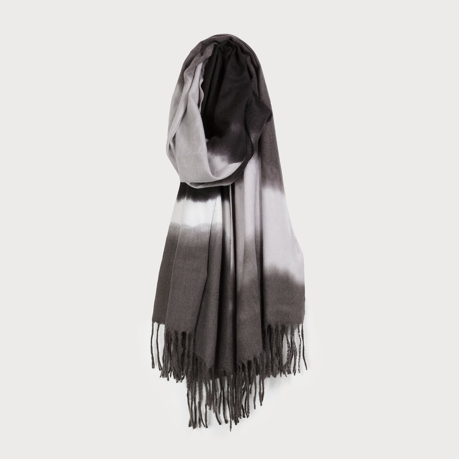 light and beautiful abstract print scarf 6185-BLK