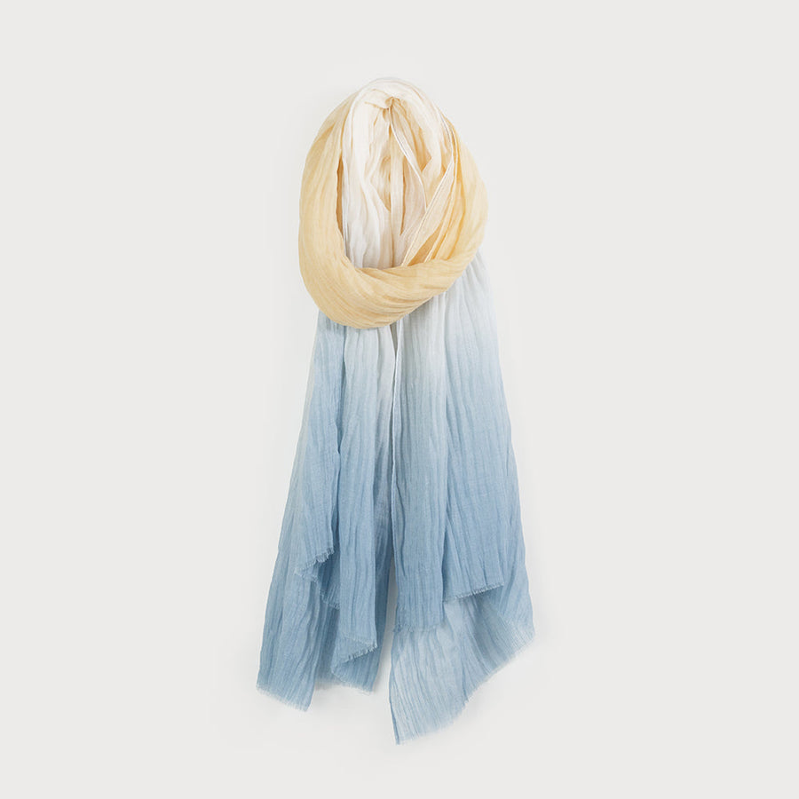 LIGHTWEIGHT OMBRE SCARF 6191-BLU