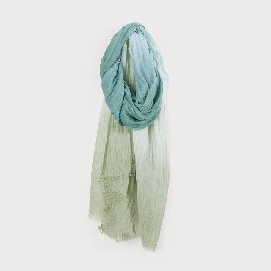 LIGHTWEIGHT OMBRE SCARF 6191-GRN