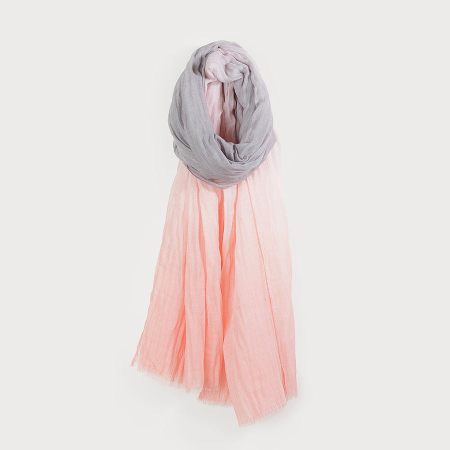 LIGHTWEIGHT OMBRE SCARF 6191-PNK