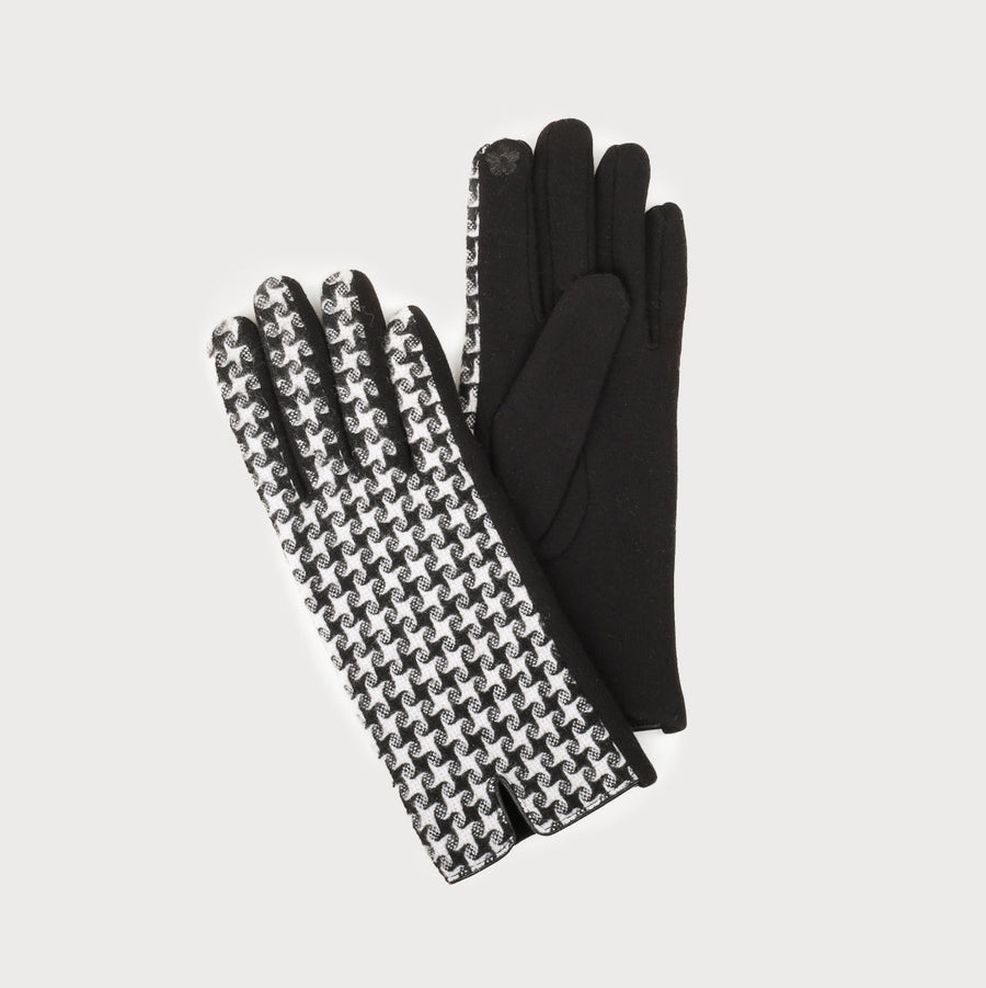 soft and warm printed stretch gloves 9001-DUO