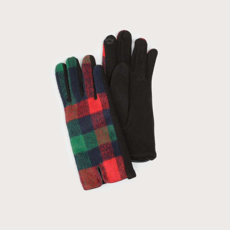 gants stretch imprimés doux et chauds 9002-RED